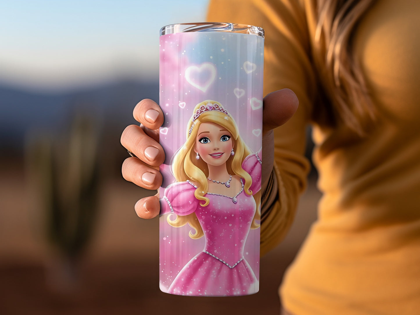 Princess Illustration Insulated Travel Tumbler Cup