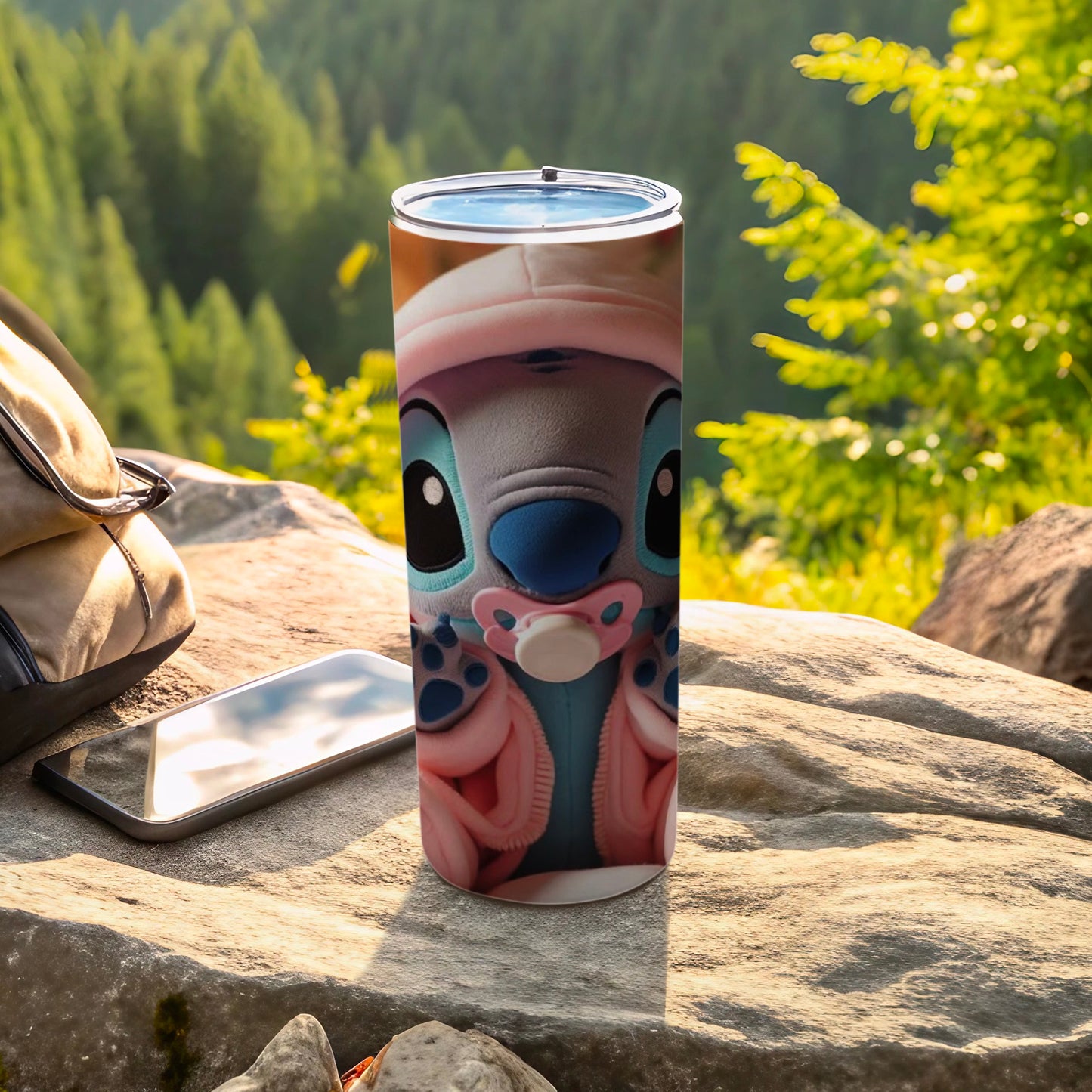 Cute Cartoon Character Baby Bottle Design Tumbler