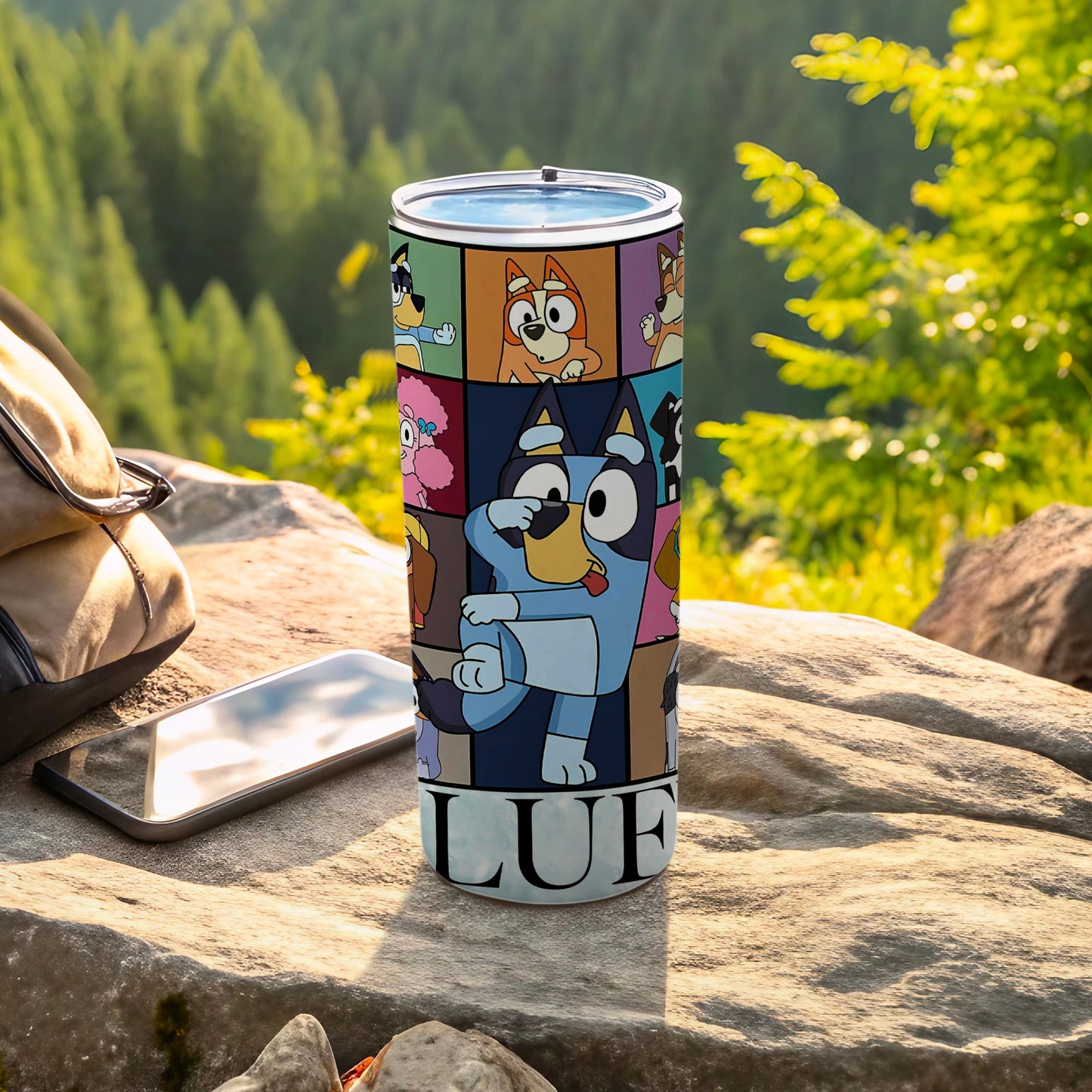 Cute Cartoon Character Tumbler for Outdoor Adventures