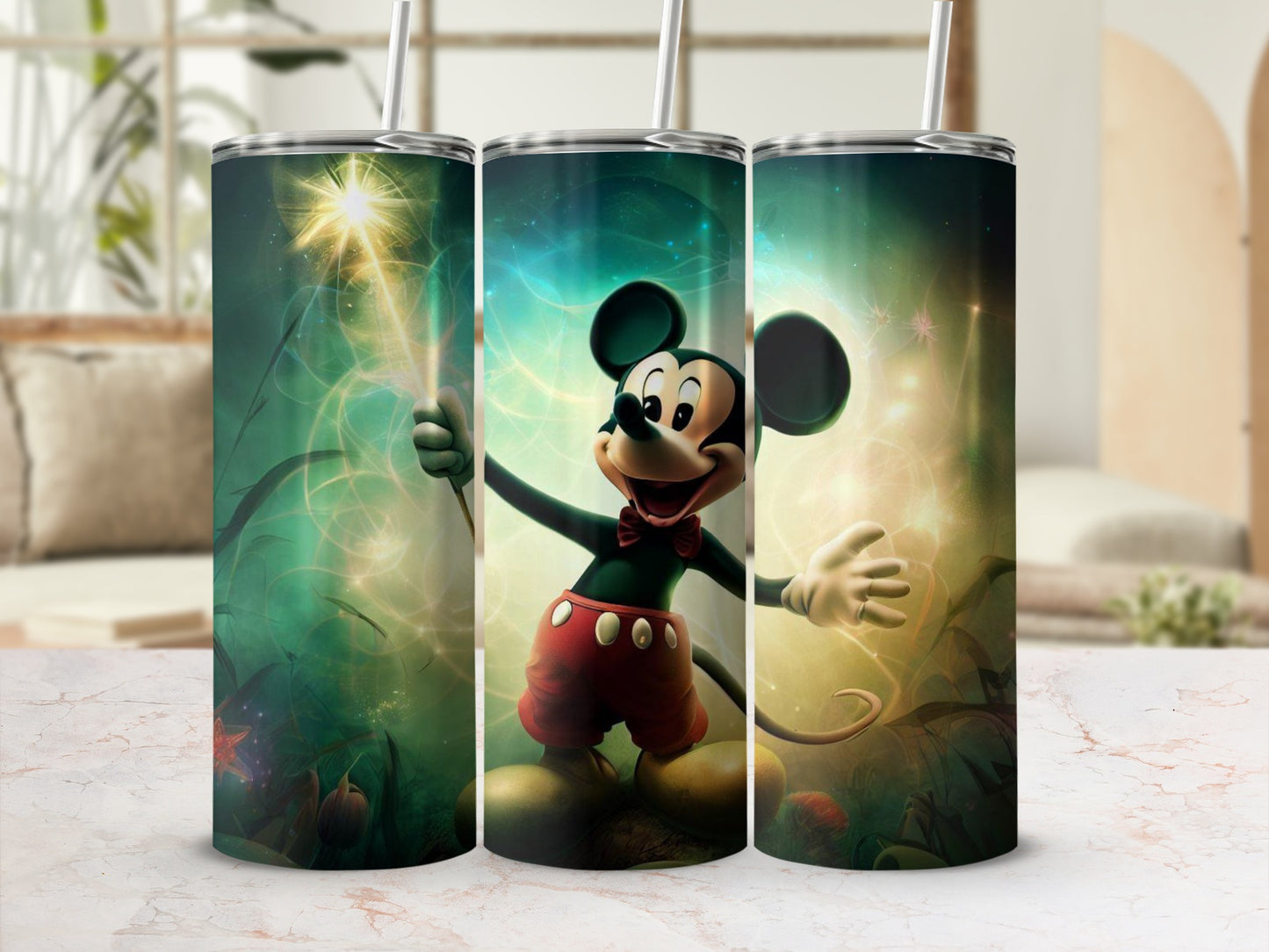 Magical Mouse Wizard Cartoon Character Tumbler