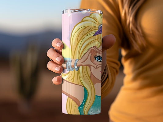 Colorful Character-Themed Insulated Tumbler Cup