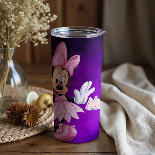 Adorable Purple Tumbler Featuring Minnie Mouse