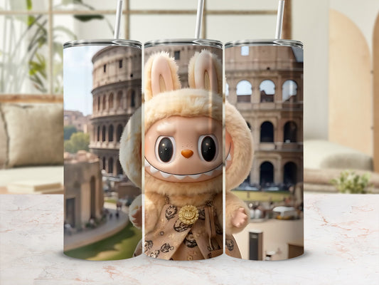 Adorable Anime Character Design Stainless Steel Tumbler