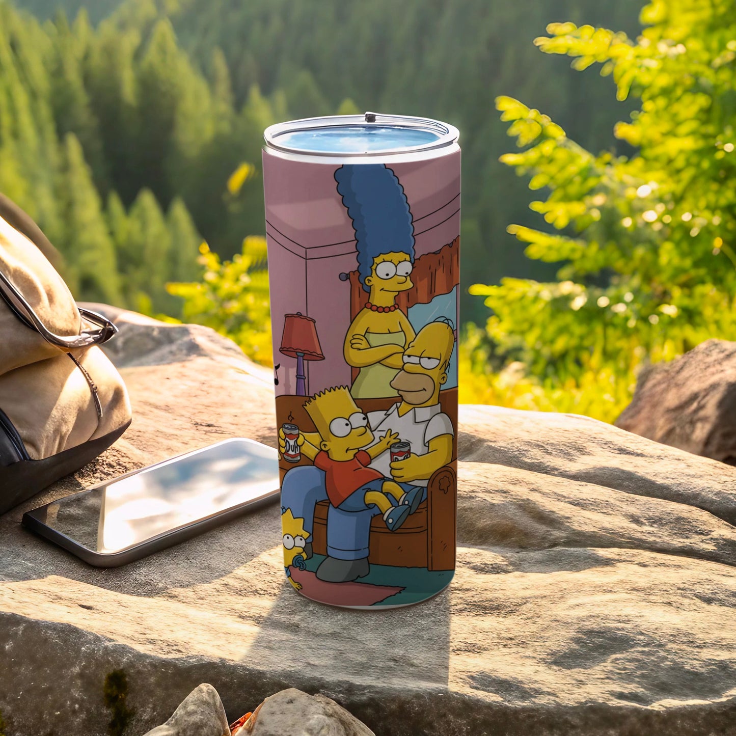 Classic Cartoon Family Gathering Tumbler Design