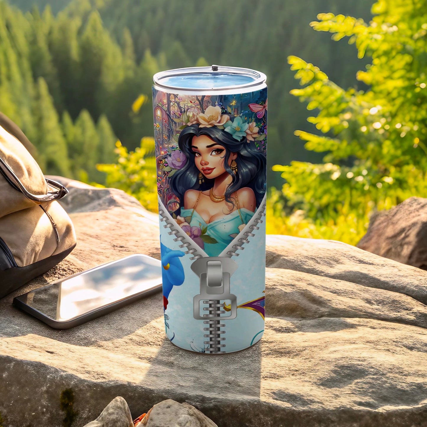 Enchanting Princess Travel Tumbler for Adventure Lovers
