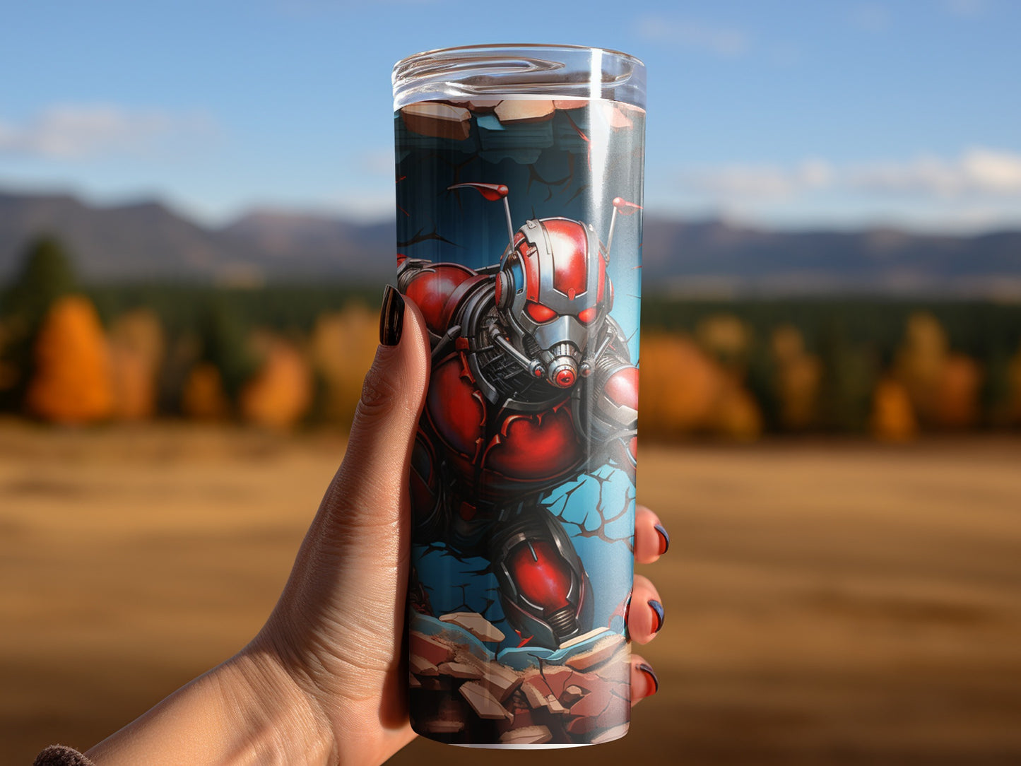 Ant Hero Themed Travel Tumbler for Adventure Seekers