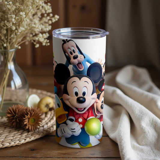 Mickey and Friends Tumbler with Colorful Character Design