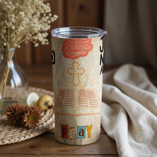 Decorative Tumbler with Inspirational Designs