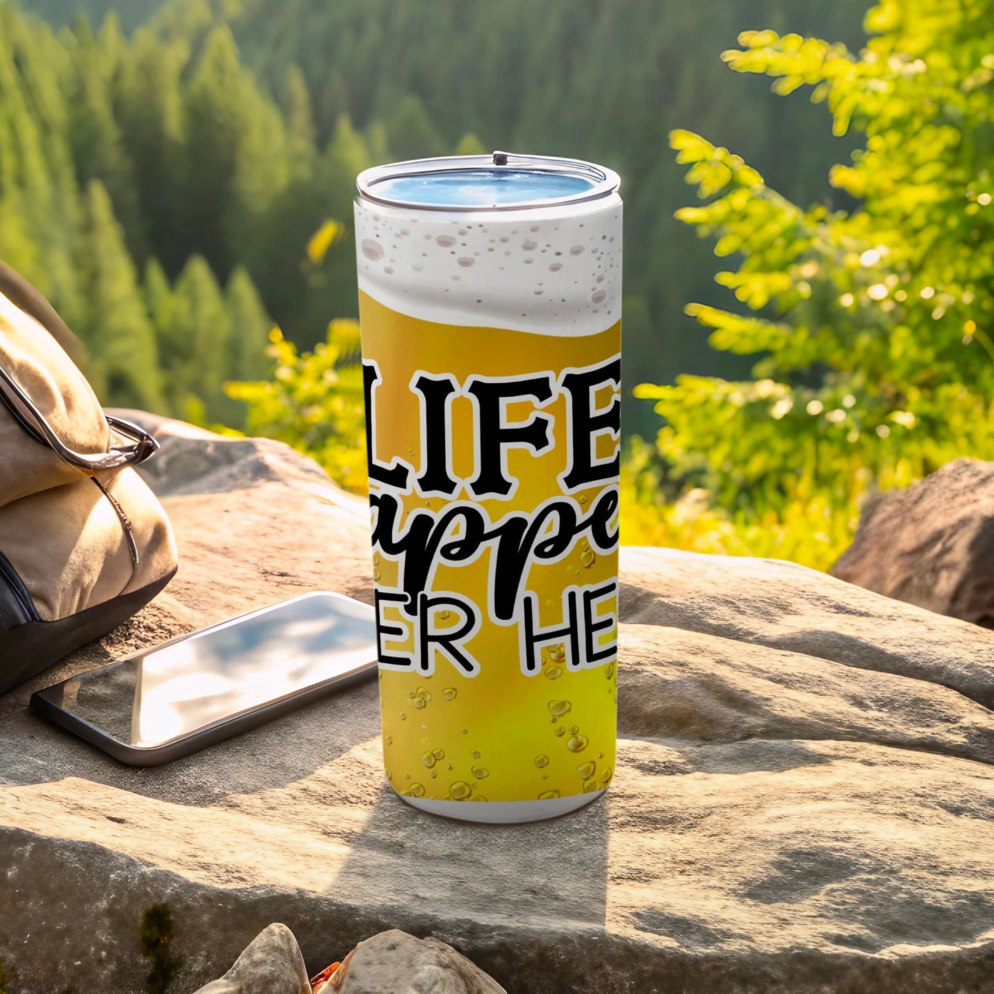 LIFE happens BEER HERE Funny Beer Tumbler product type
Tumbler
Beer Tumbler
Funny Tumbler
Life Happens Beer Here
Beer Lover
Beverage Container
Drinkware
Insulated Tumbler
Travel Tumbler
Outdoor Drinkware
Humorous Gift
Beer Design
Pint Glass Alternative
Portable Drinkware
Cold Drink Cup
Hot Drink Cup
Stainless Steel
Gift for Him
Gift for Her
Adventure Mug