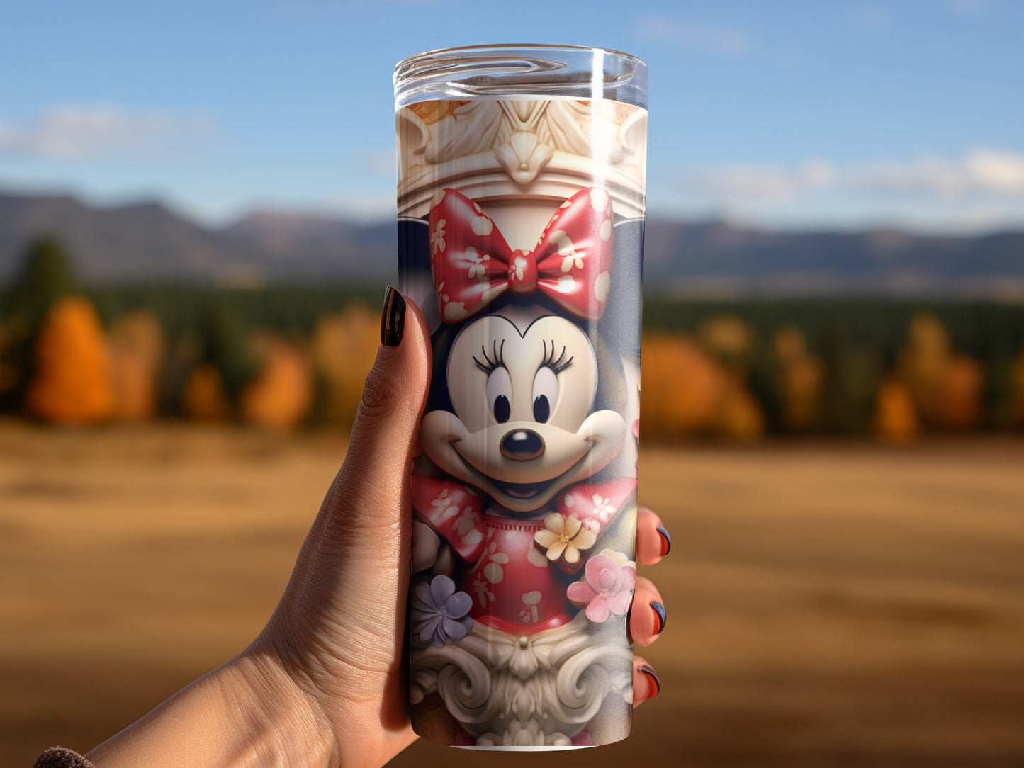 Adorable Minnie Mouse Art Tumbler for Kids and Adults