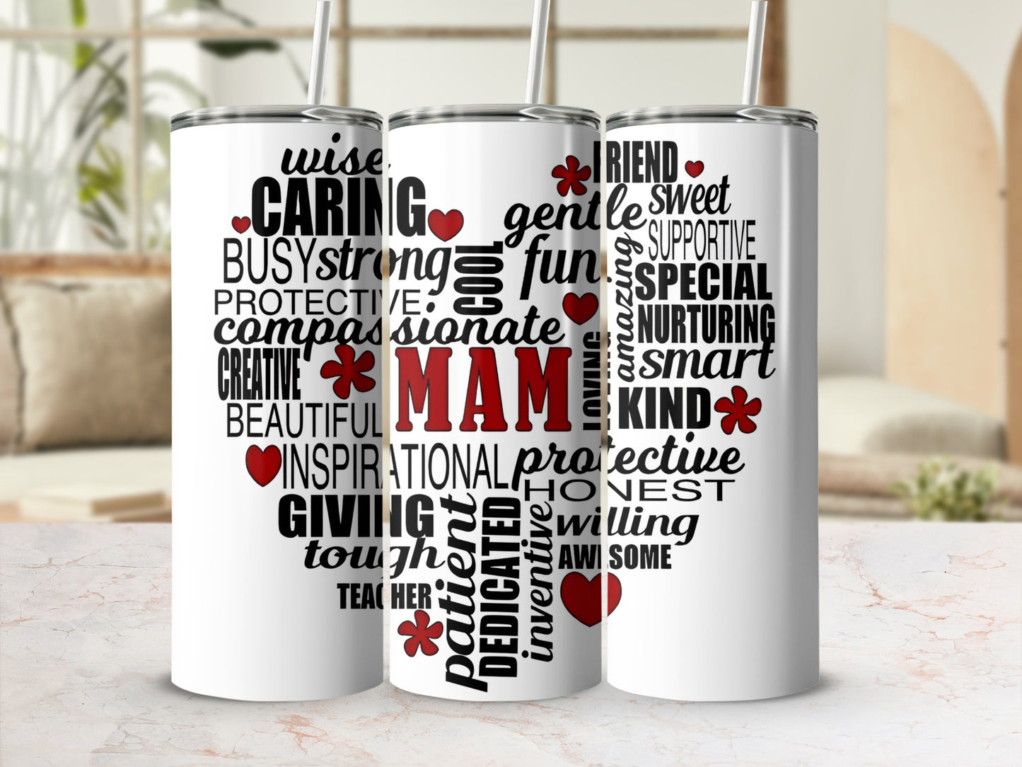 Inspirational Words Design MAM Tumbler Cup