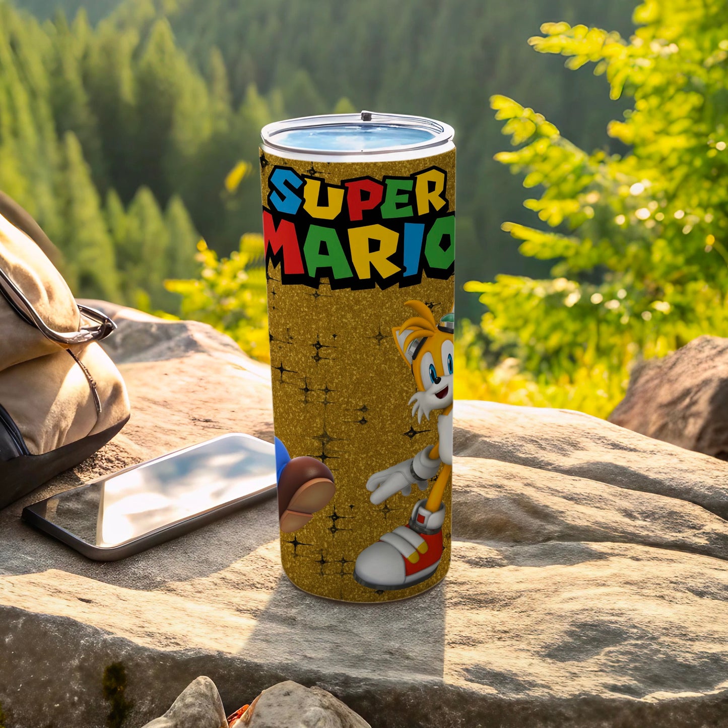 Super Mario Gold Sparkle Insulated Tumbler