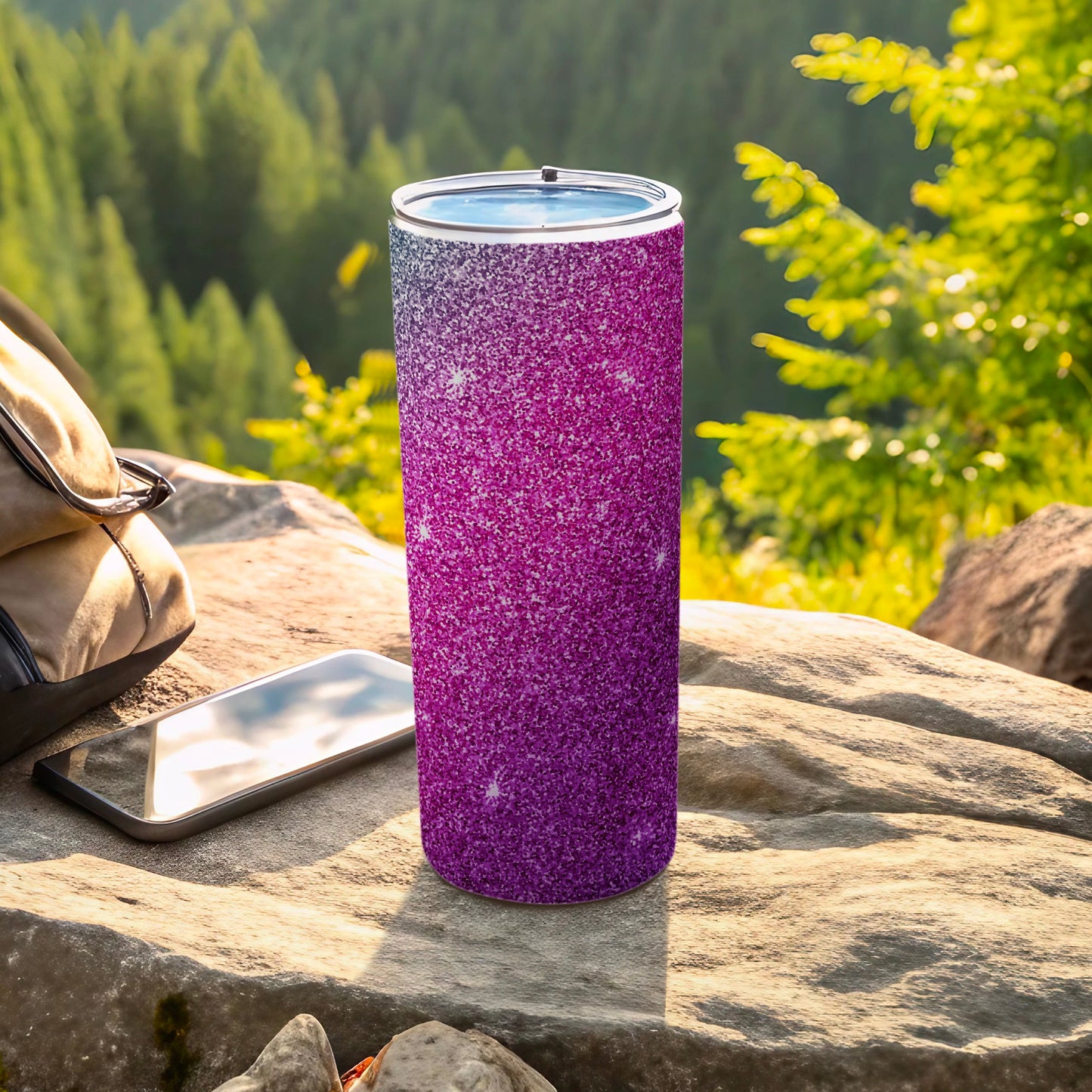 Sparkling Blue Purple Magenta Gradient Tumbler product type