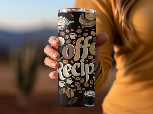 Unique Coffee Recipe Design Insulated Tumbler Product