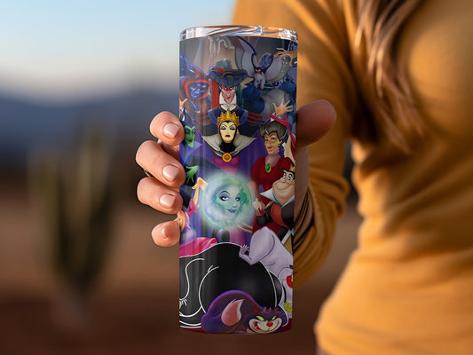 Colorful Villain Characters Design Drinkware Tumbler