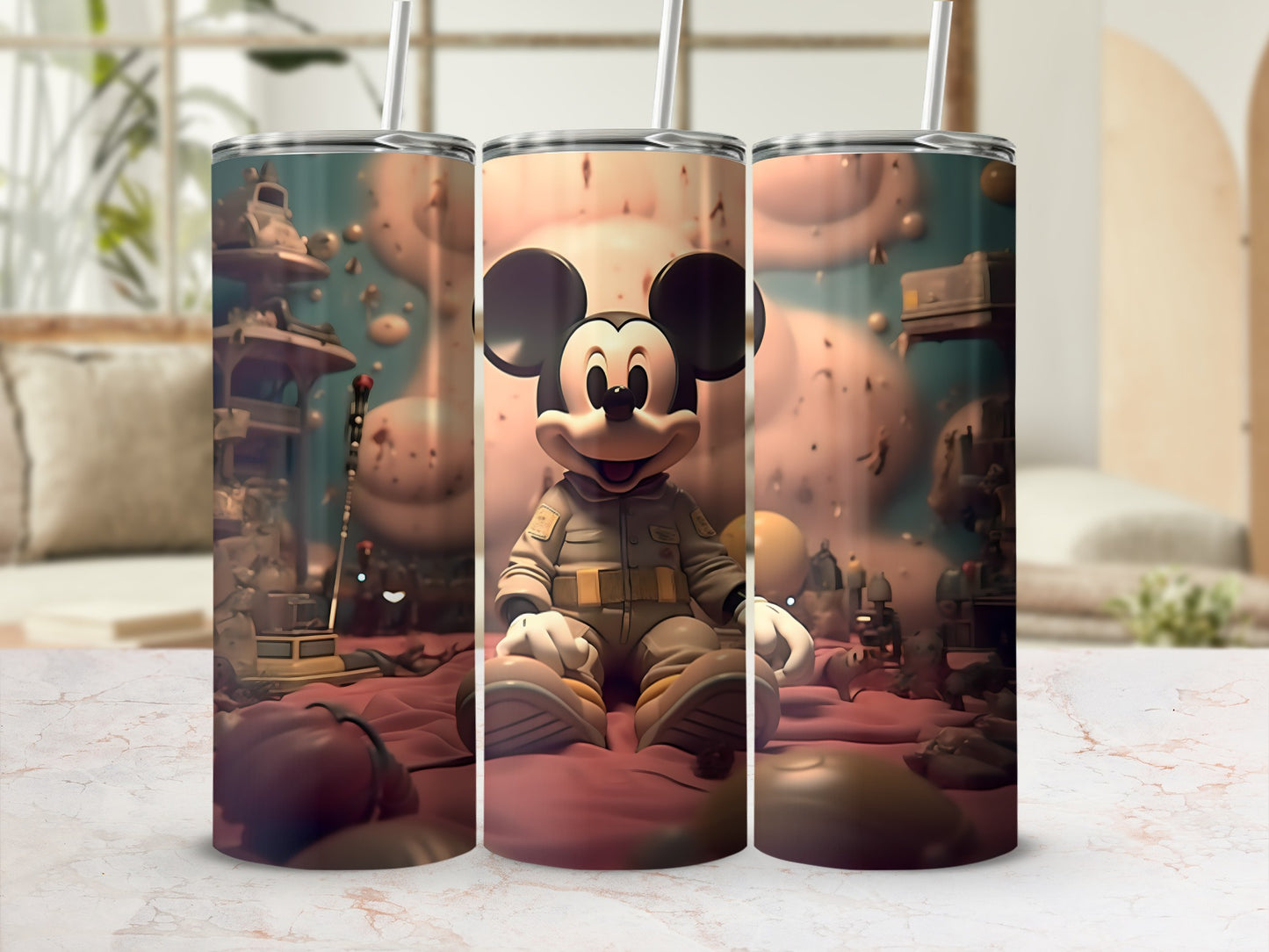 Mickey Mouse Steampunk Design Insulated Tumbler