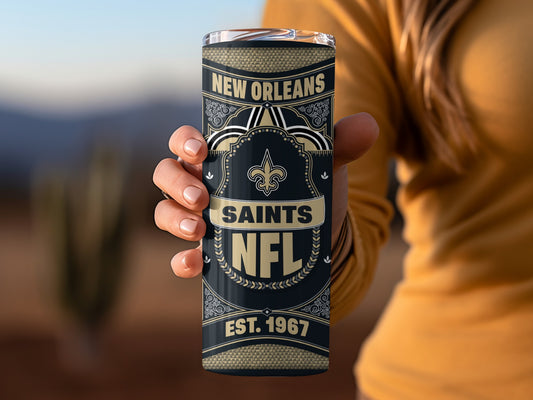 New Orleans Saints NFL Est 1967 Sports Team Tumbler