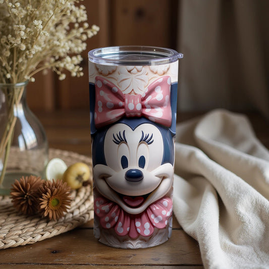 Adorable Minnie Mouse Travel Tumbler for Kids and Adults