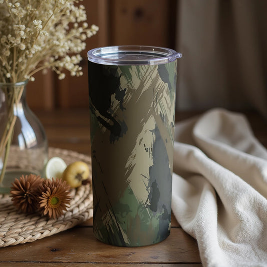 Camouflage Pattern Straight Tumbler Cup 20oz