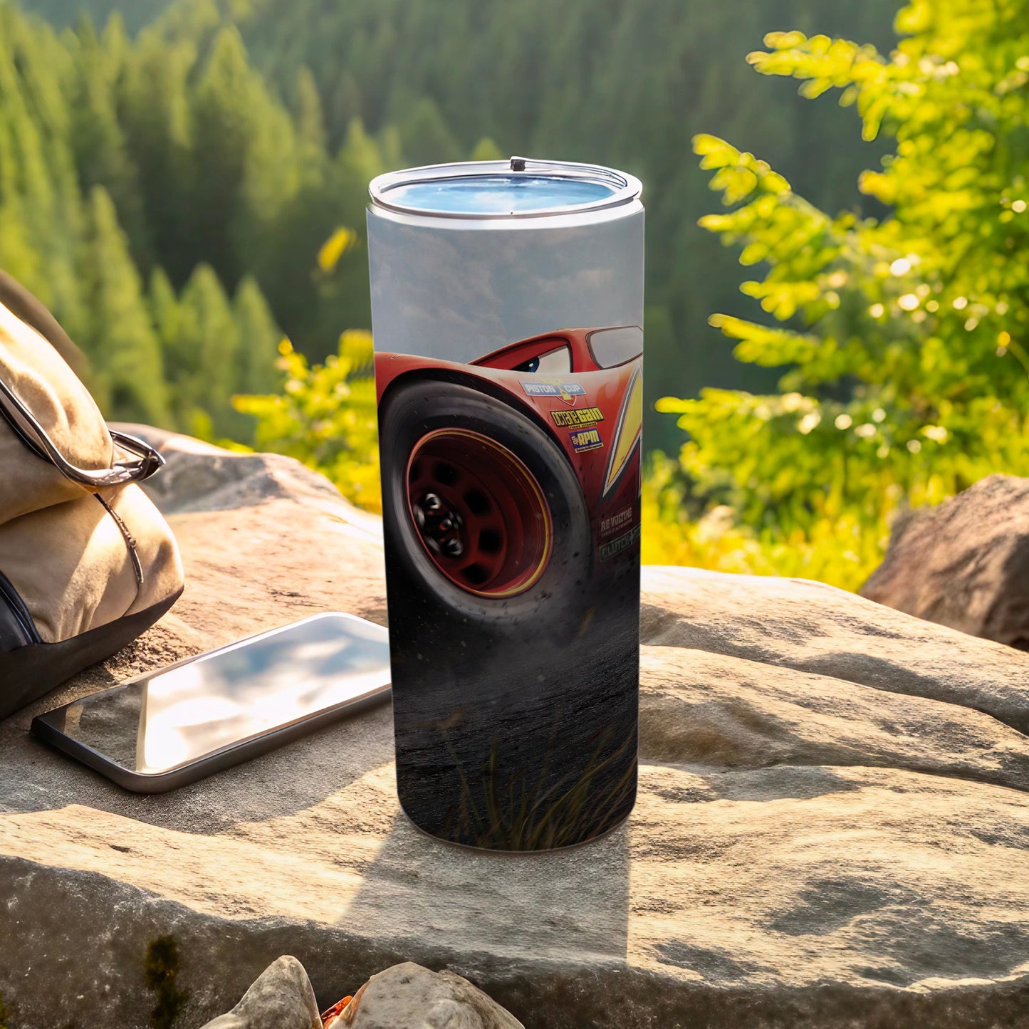 Lightning McQueen Racing Portable Beverage Holder