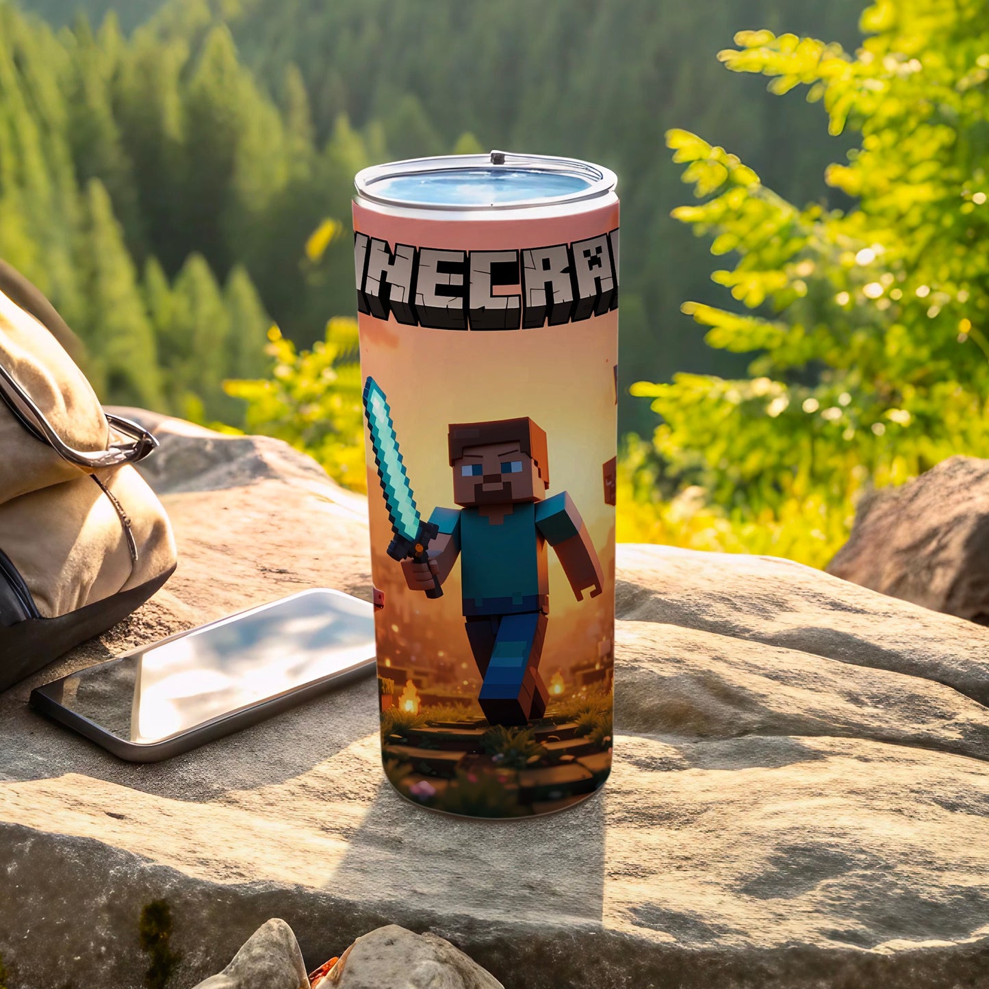 Minecraft Adventure Character Tumbler for Gamers
