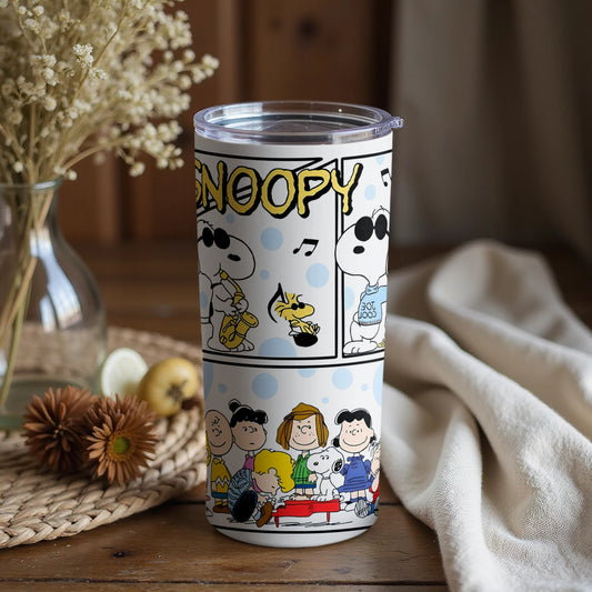 Snoopy and Friends Design Cartoon Character Tumbler