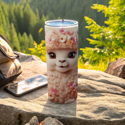 Cute Alpaca Flower Design Outdoor Beverage Travel product type
alpaca tumbler
cute animal print
floral design
outdoor drinkware
travel cup
gift for her
nature inspired
kawaii alpaca
pink flowers
adventure gear
hiking accessory
unique tumbler
beverage container
alpaca lover
spring summer
mountain aesthetic
camping tumbler
hydration bottle
animal art
portable drink