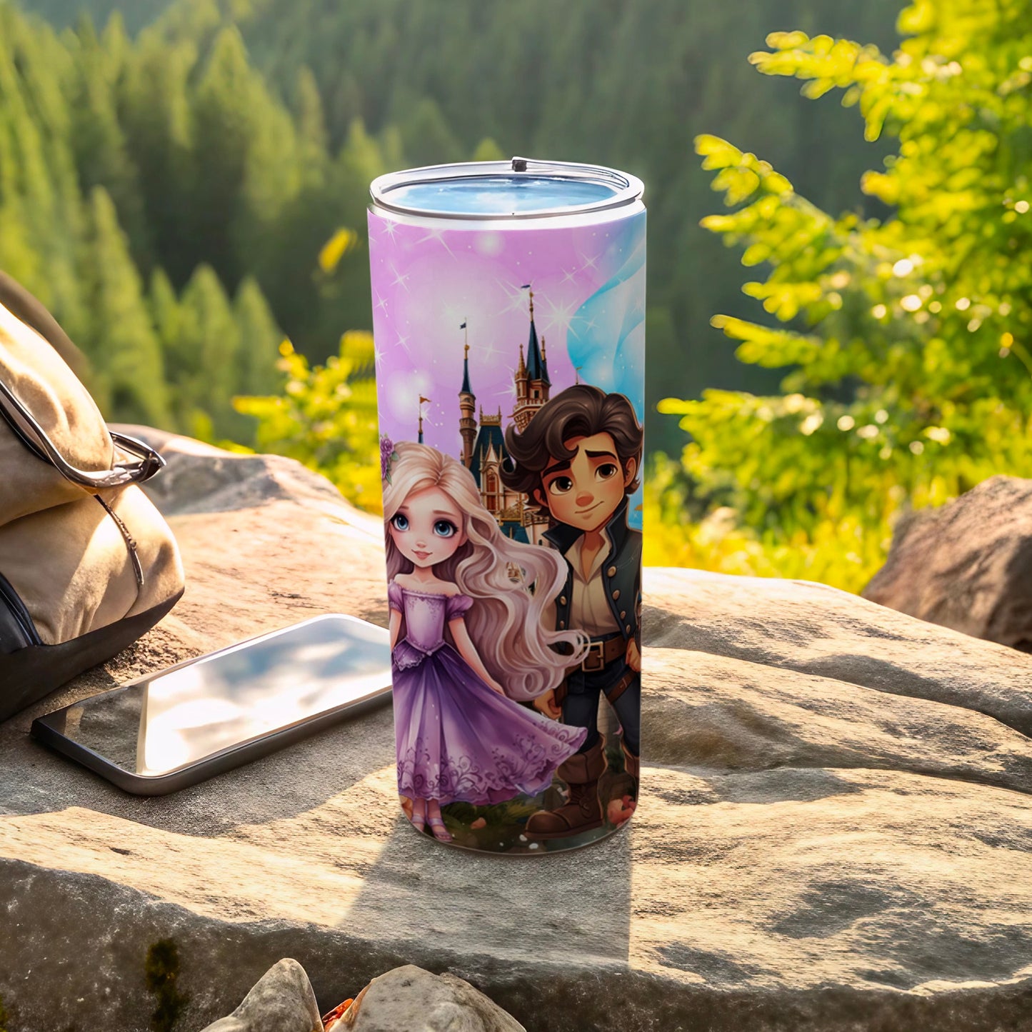 Enchanted Castle Character Art Travel Tumbler
