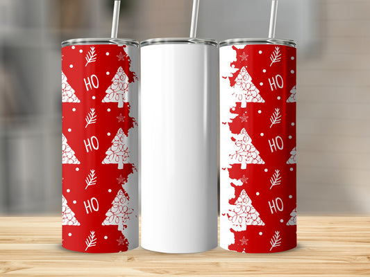 Ho Ho Christmas Tree Pattern Tumbler Cup Product