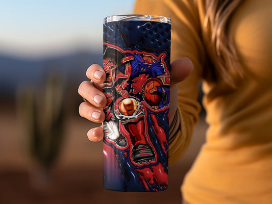 New England Patriots Football Player Logo Graphic Tumblers