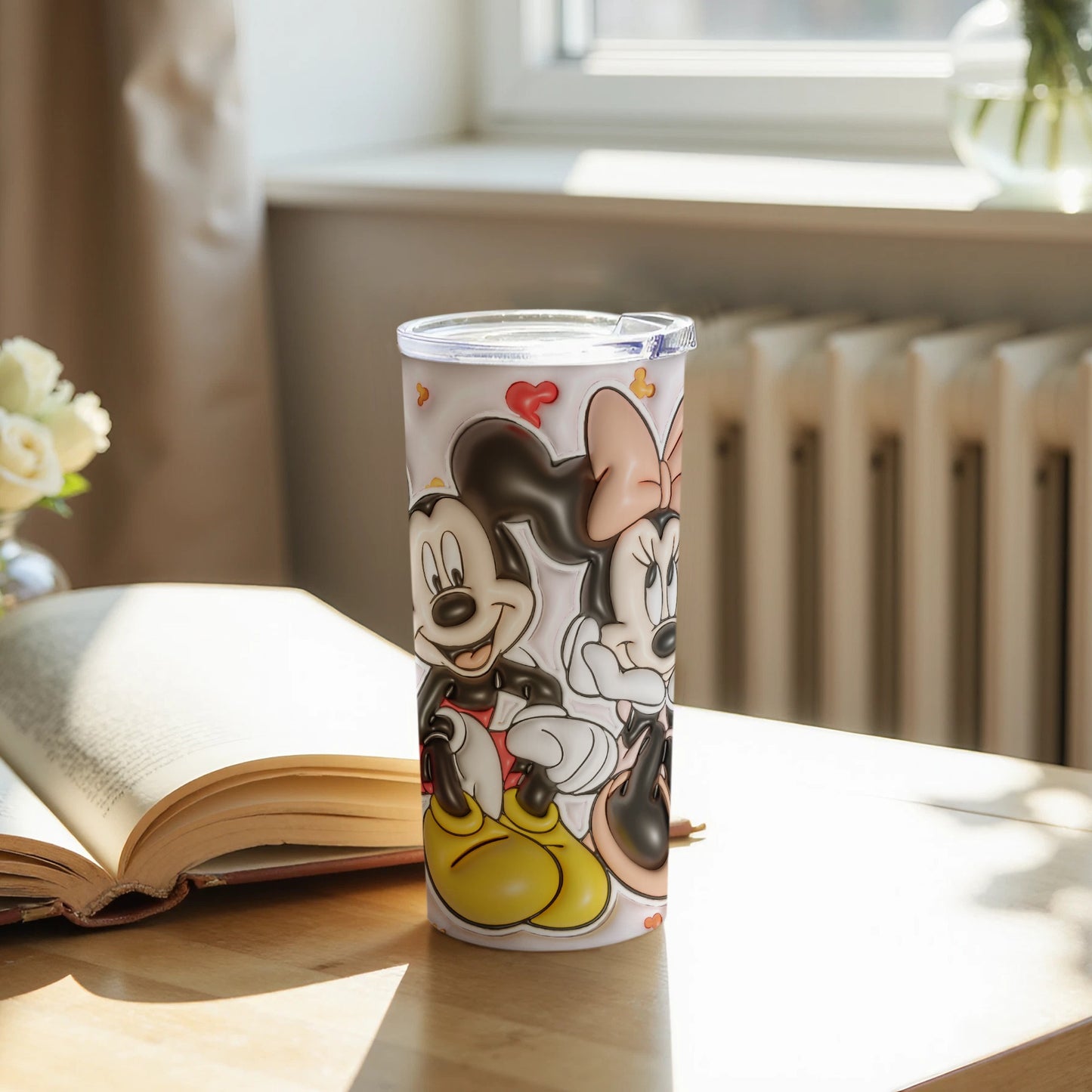 Mickey Mouse and Minnie Mouse Tumbler for beverages