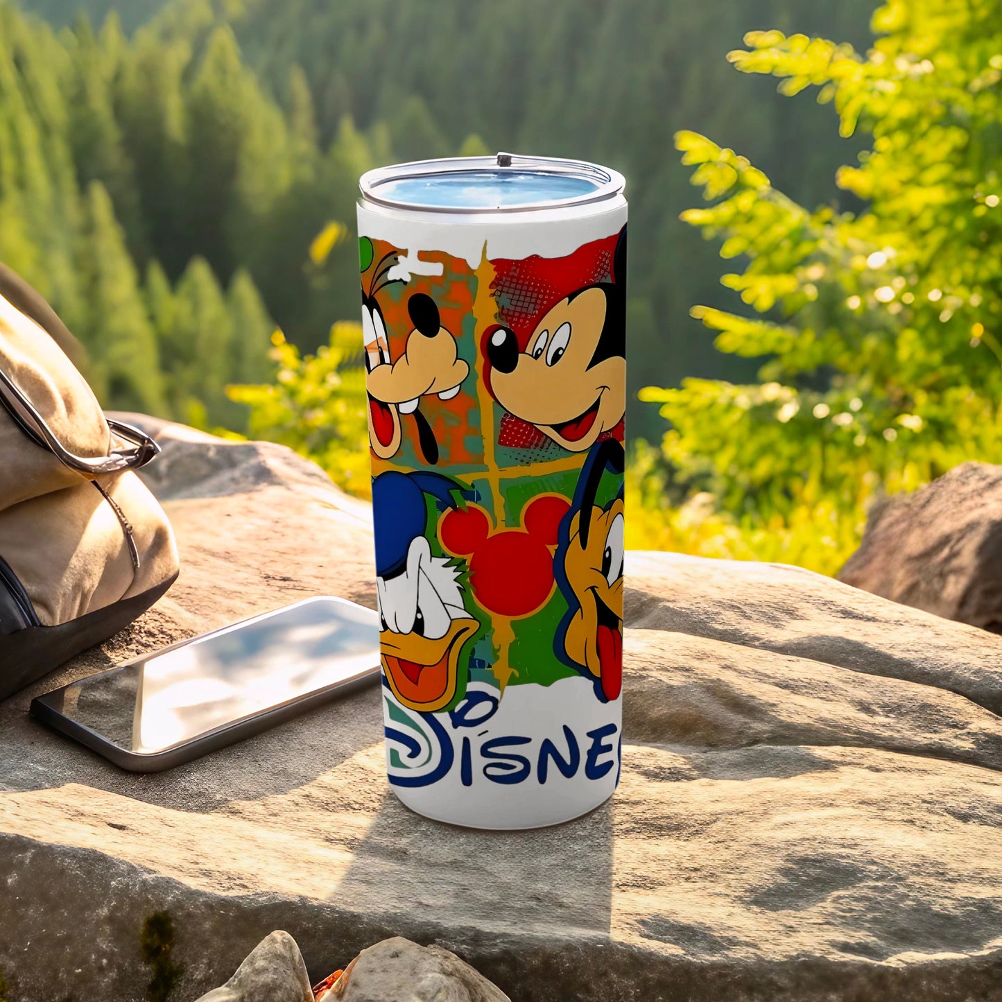Disney Character Travel Mug with Mickey Pluto Goofy Donald