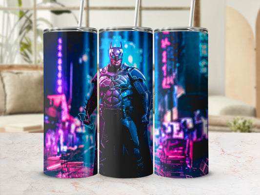 Futuristic Batman Neon City Tumbler product type