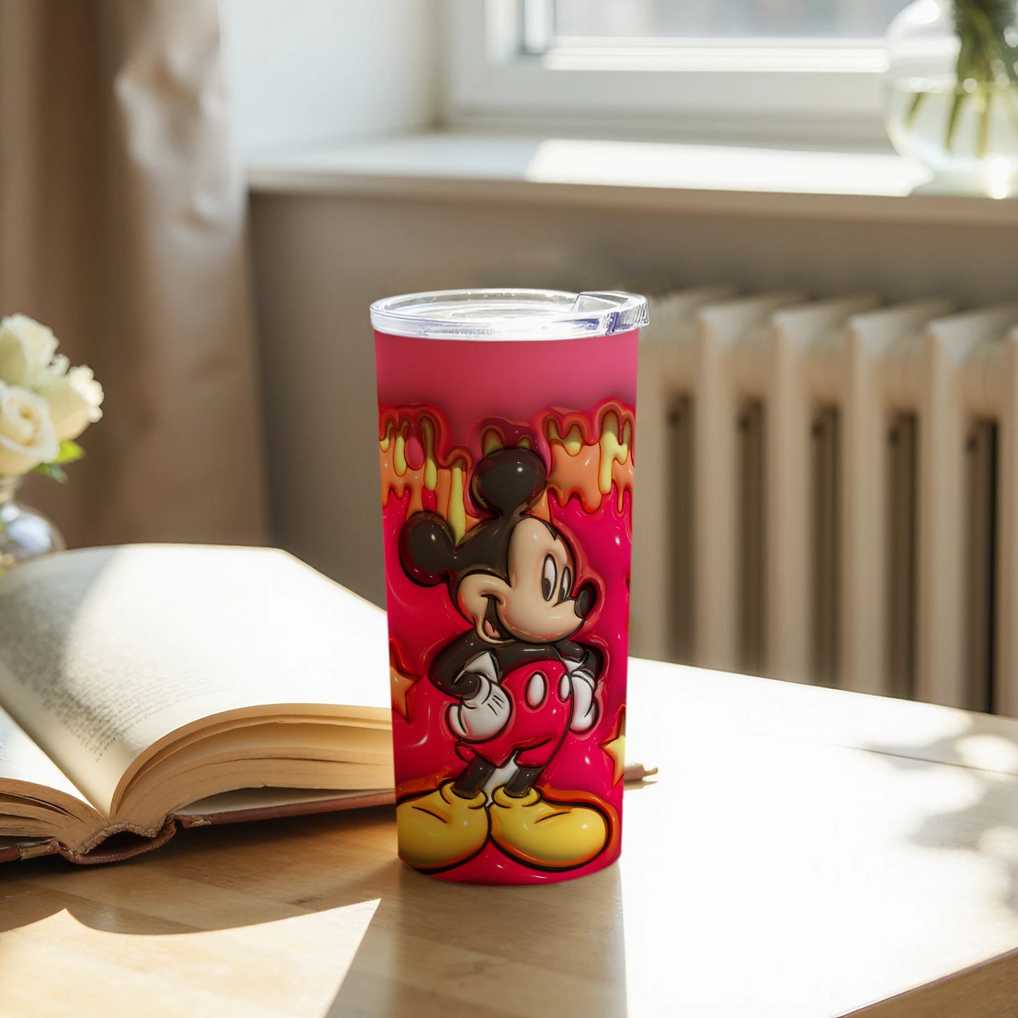 Stylish Mickey Mouse Tumbler with Vibrant Design
