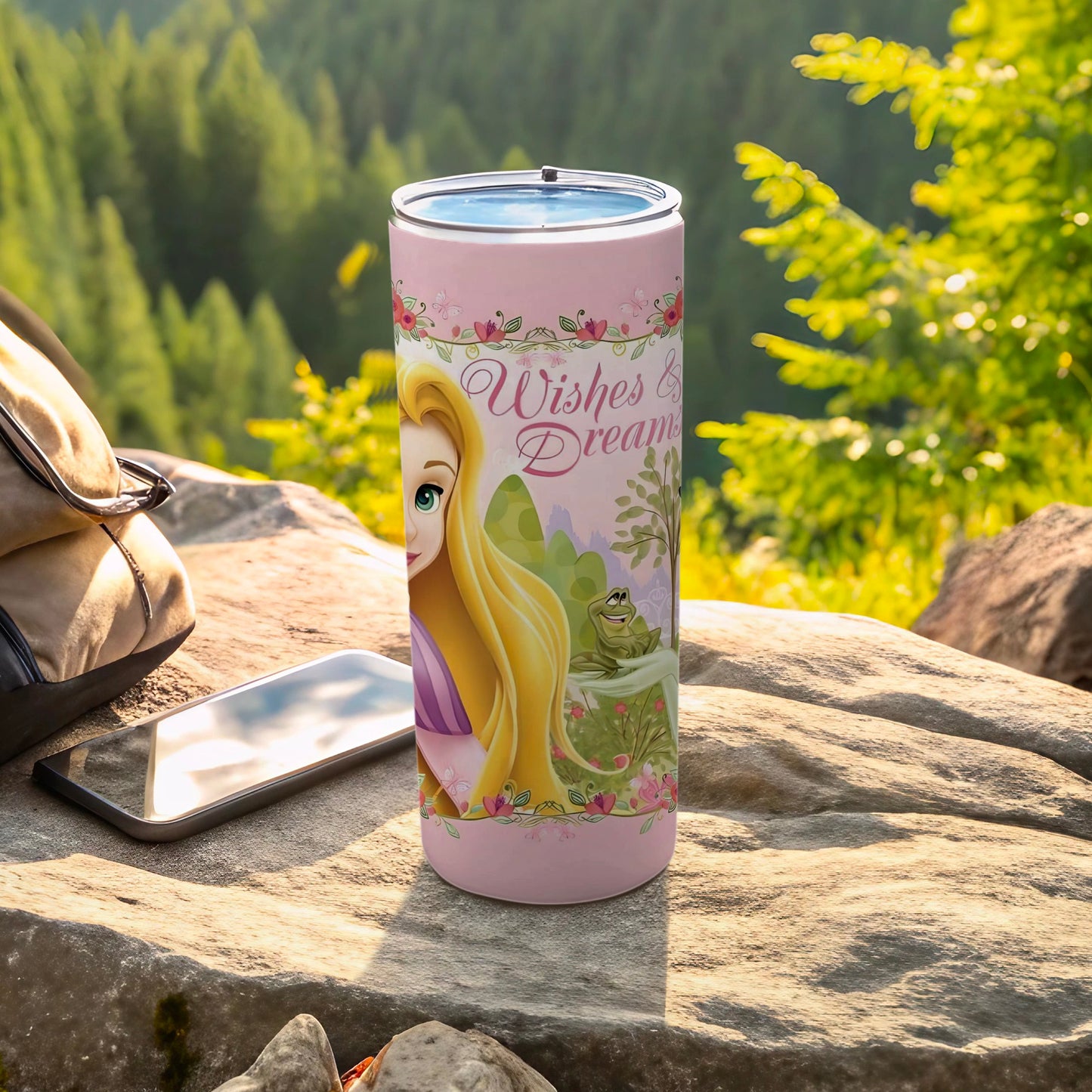 Wishes and Dreams Pink Insulated Tumbler Cup
