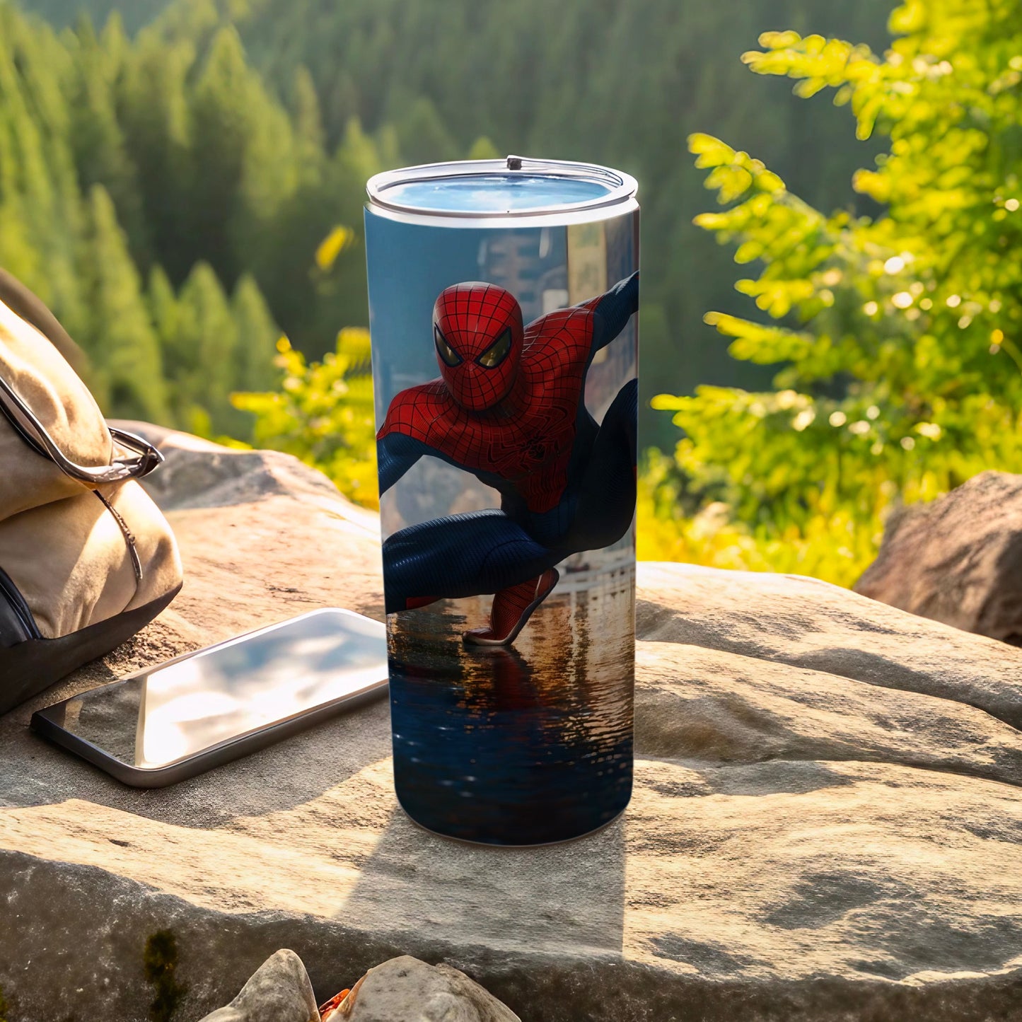 Spider-Man Themed Durable Travel Tumbler Cup