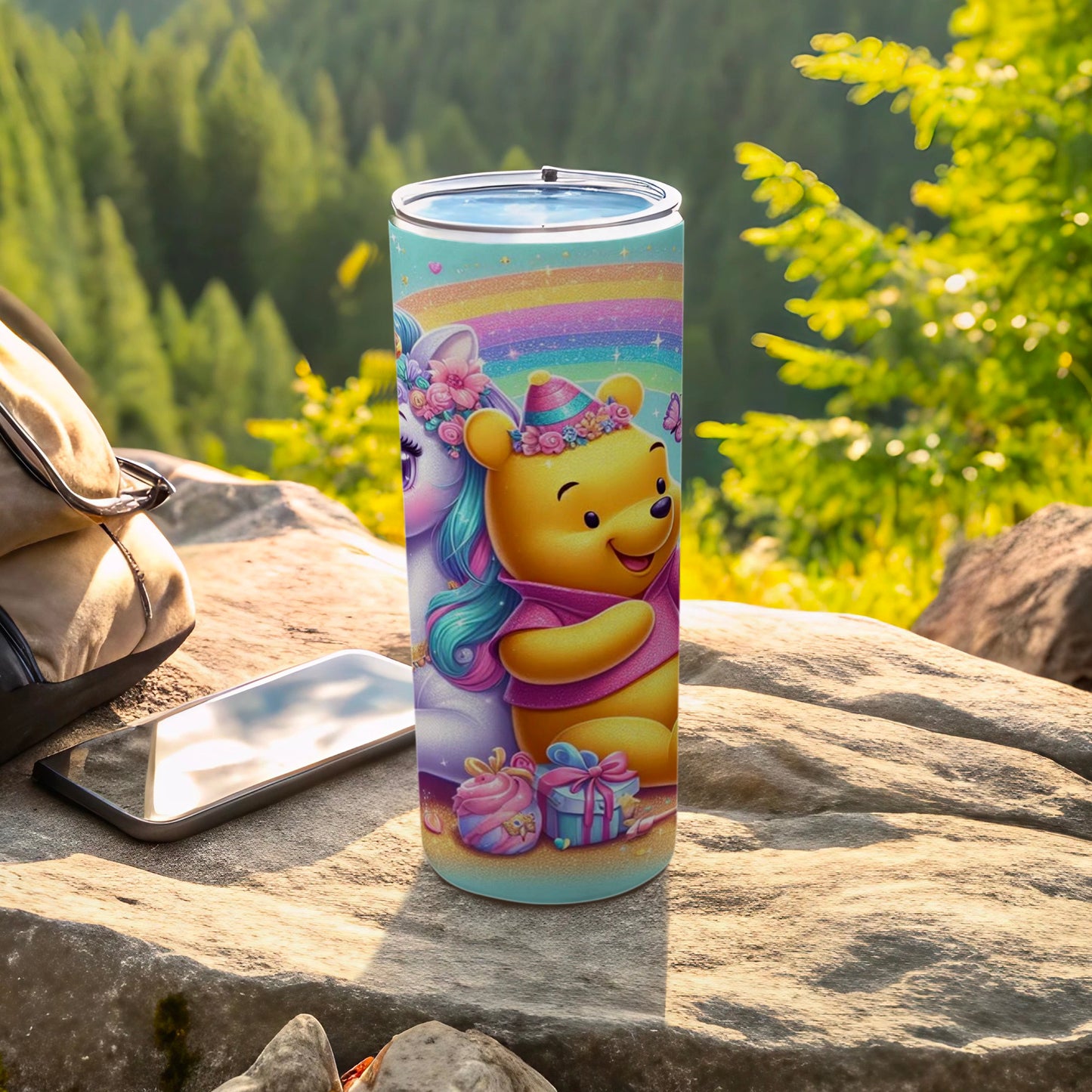 Winnie the Pooh and Unicorn Design Party Tumbler Cup