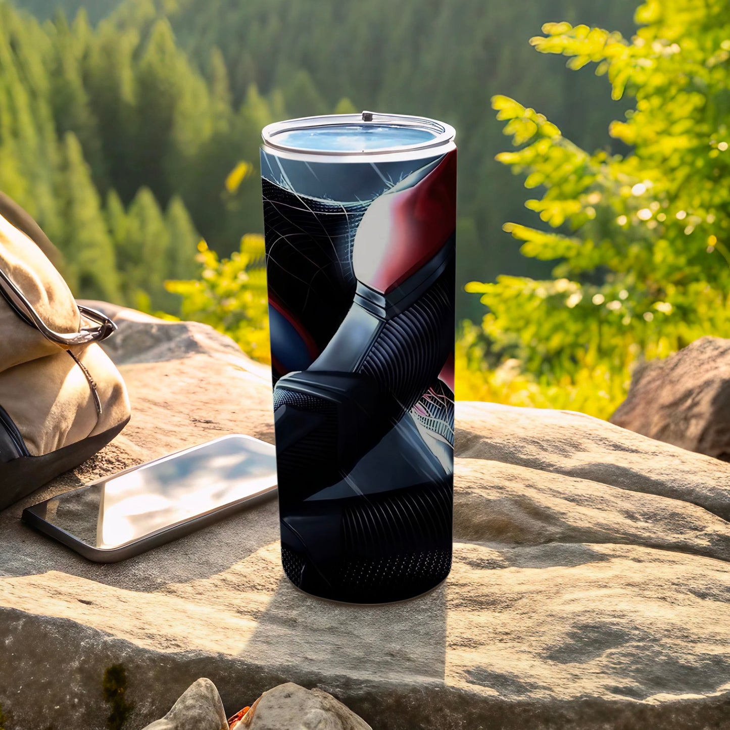 Modern Abstract Design Travel Tumbler for Outdoor Adventures