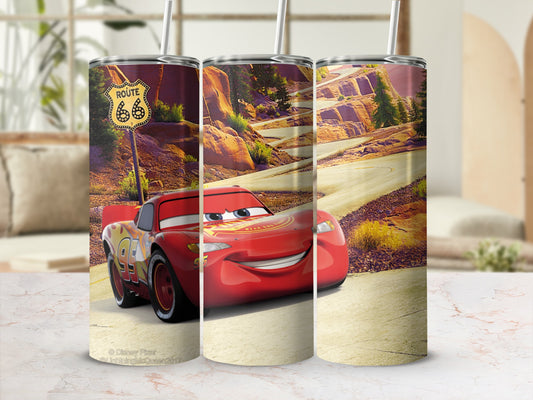 Route 66 Lightning McQueen Tall Tumbler
