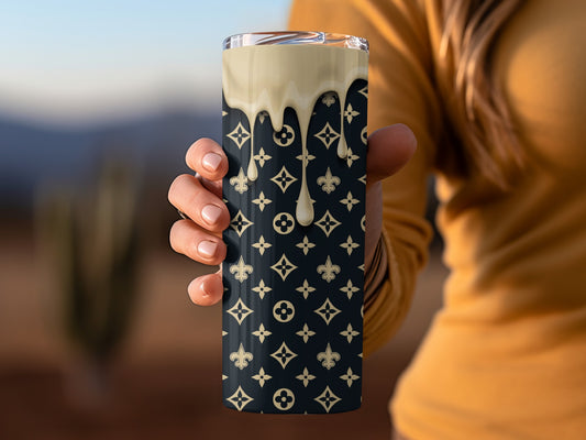 New Orleans Saints Tumbler LV Inspired