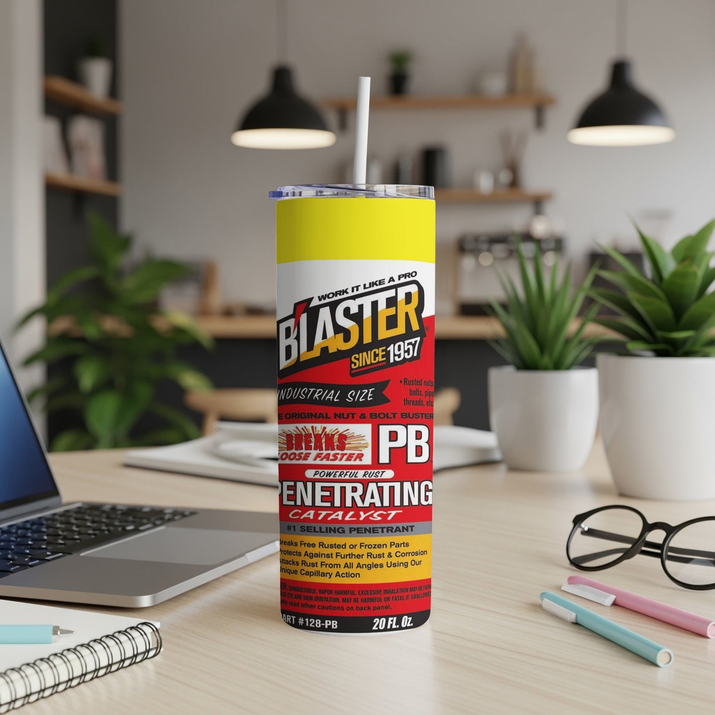 Blaster Penetrating Catalyst spray can with "LOOSE FASTER" and "PB" logos.