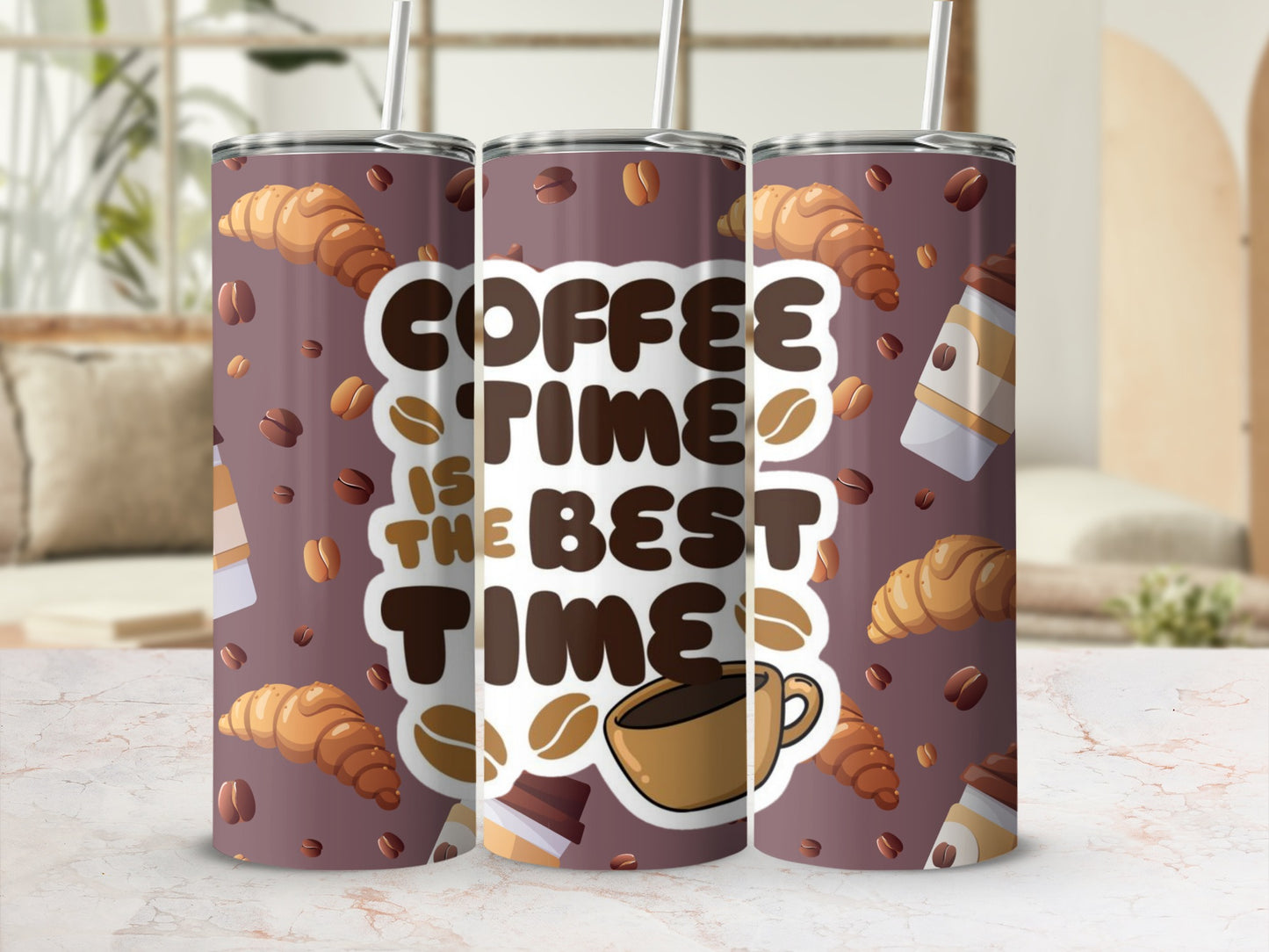 Coffee Time Is the Best Time Tumbler Cup