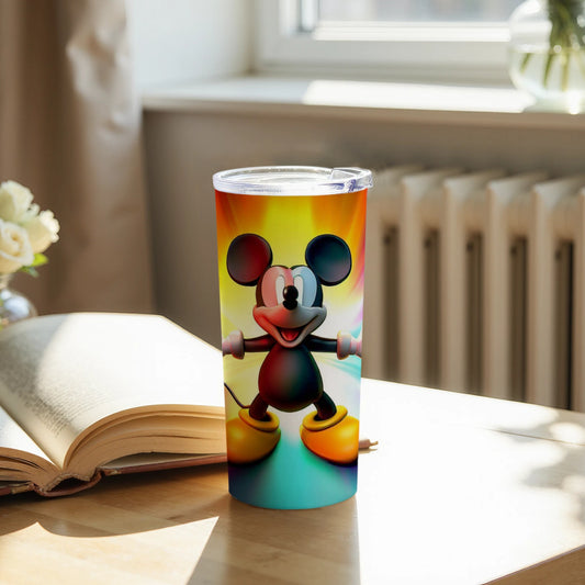 Colorful Tumbler with Mickey Mouse Design