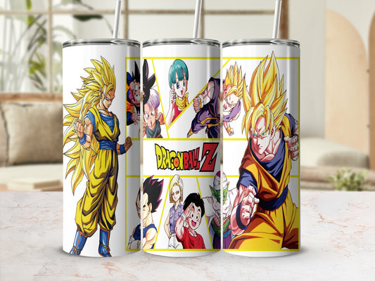 Dragon Ball Z Character Artwork Tumbler 20oz