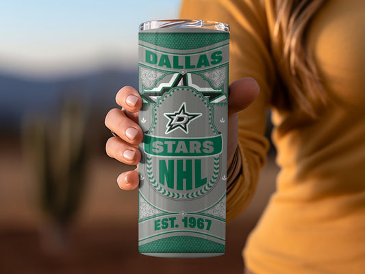 Dallas Stars NHL Established 1967 Team Logo Tumbler