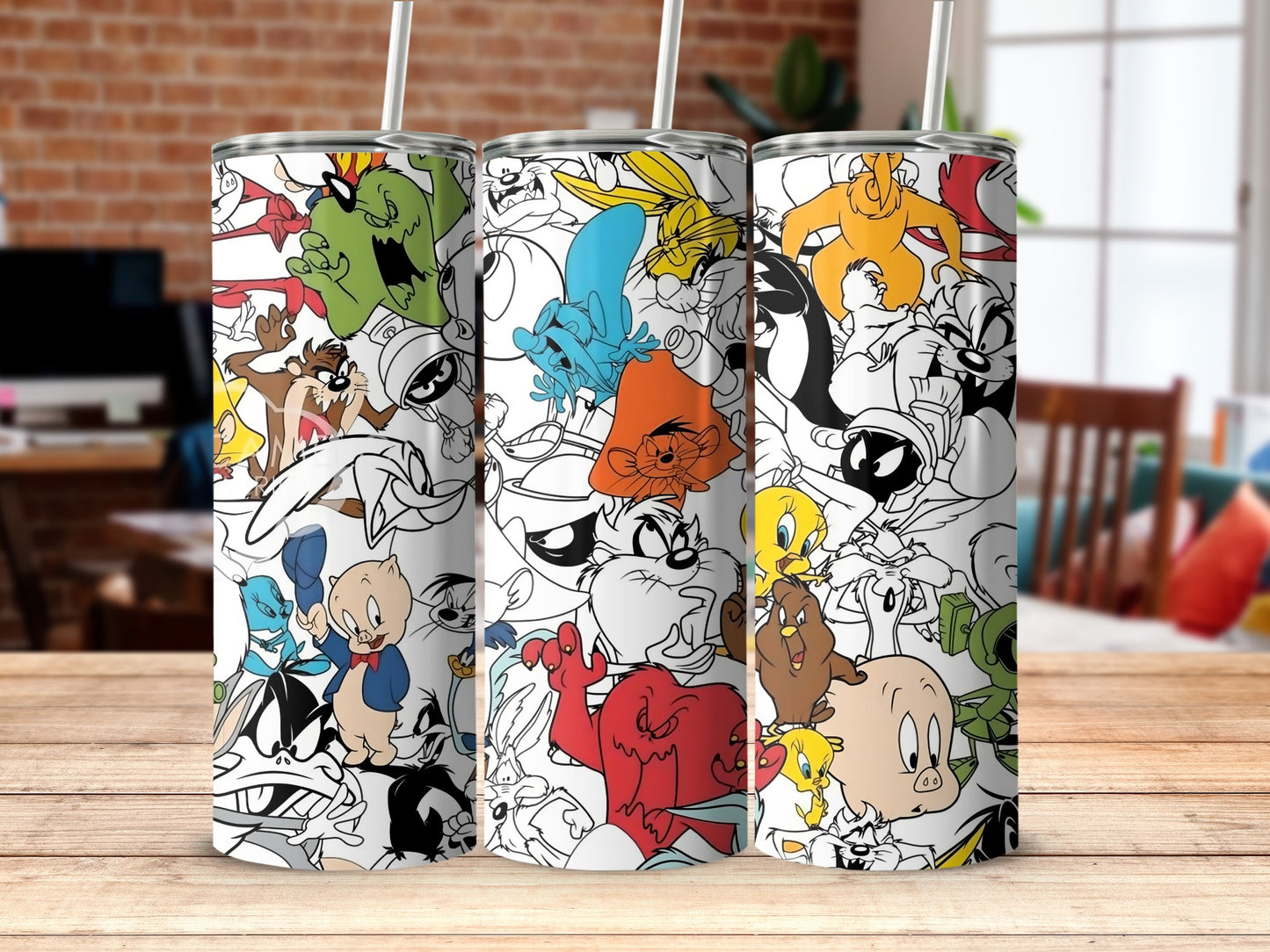 Colorful Animated Character Design Insulated Tumbler