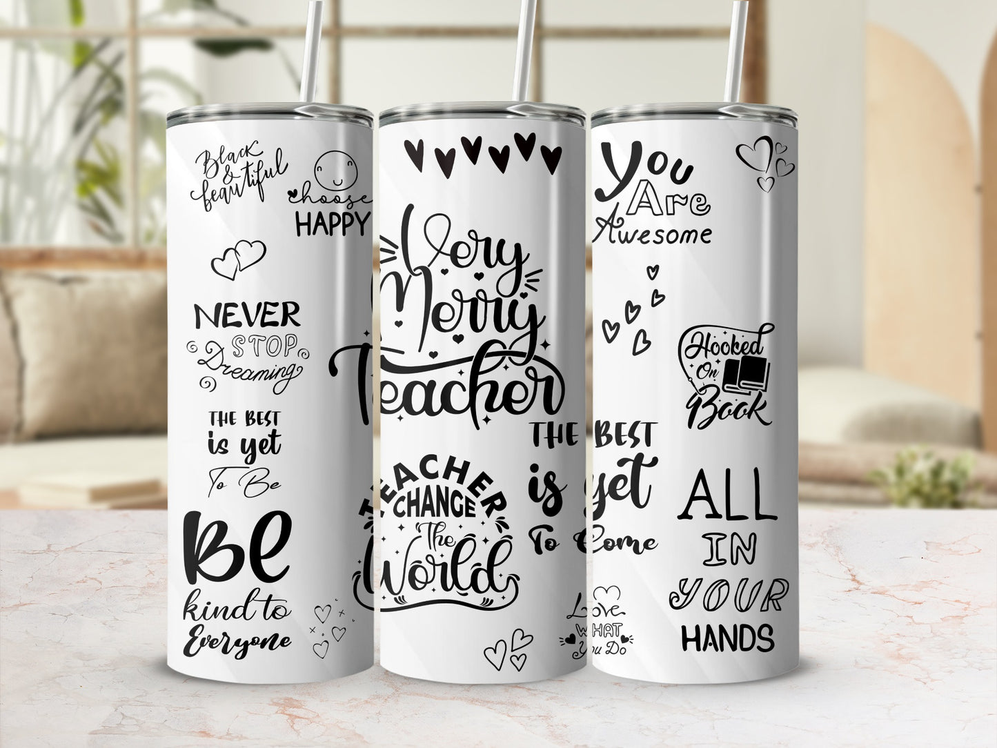 Motivational Quotes and Designs Tumblers Collection
