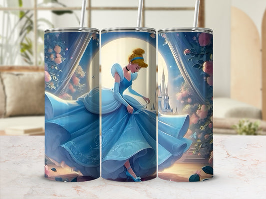 Cinderella Castle Scene Stainless Steel Tumbler