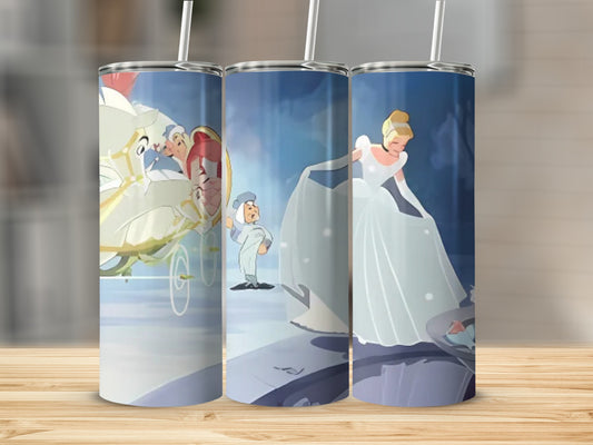 Cinderella and Fairy Godmother Themed Tumbler Product