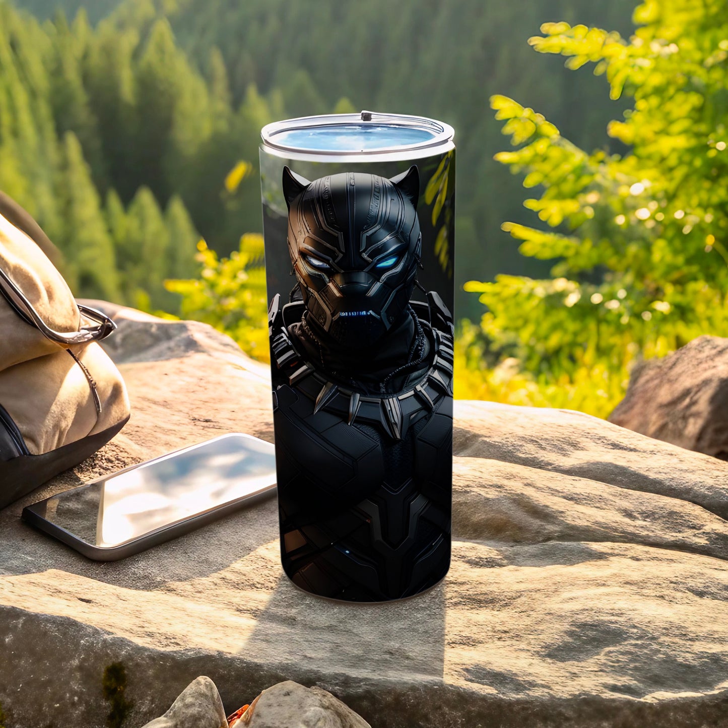 Black Panther Insulated Tumbler for Outdoor Adventures